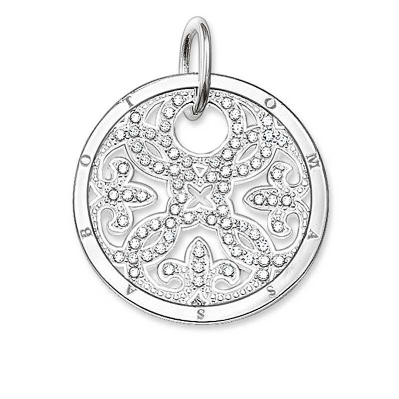 Thomas Sabo Sterling Silver Arabesque Disc Pendant