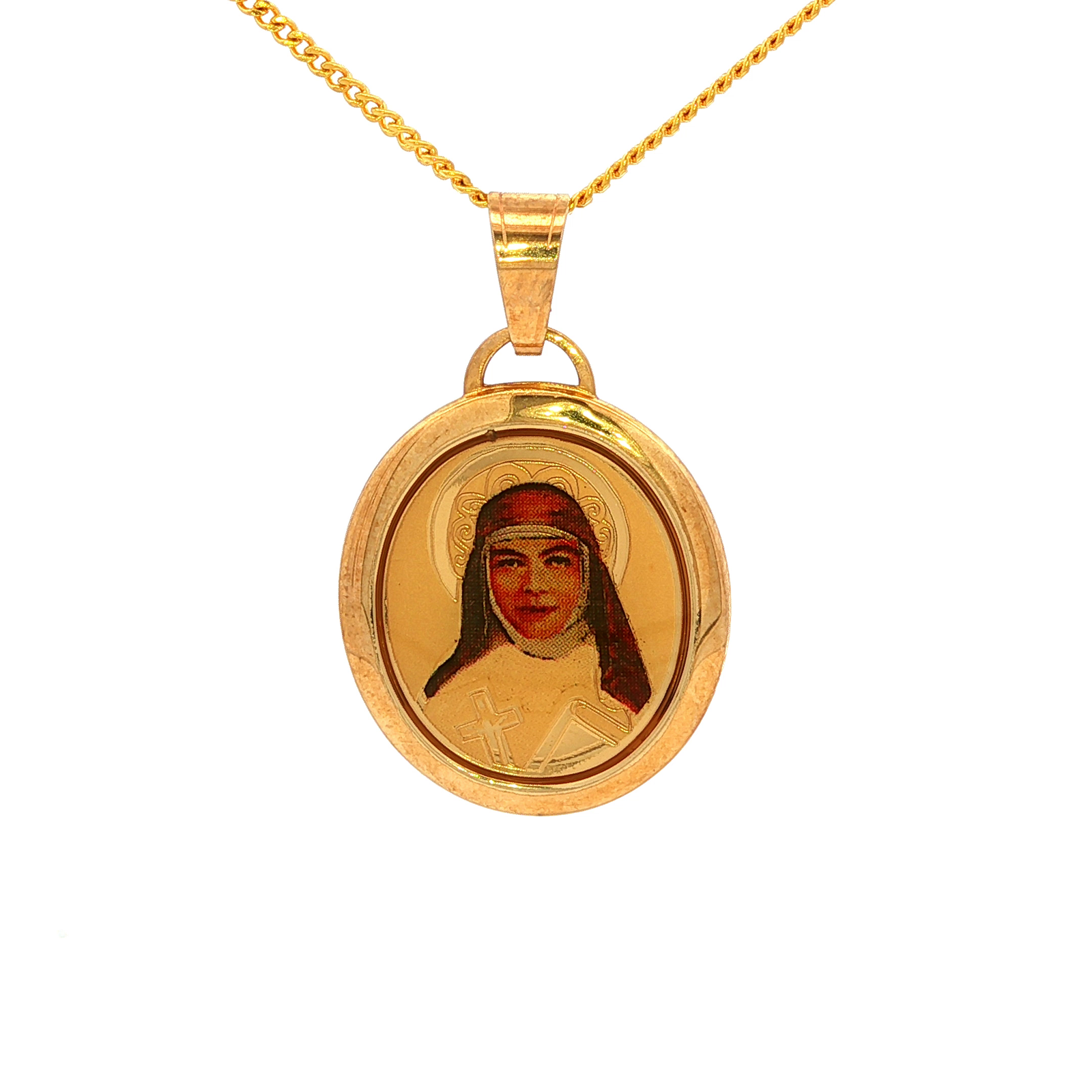 Saint Mary Mackillop Medal Large in Yellow Gold