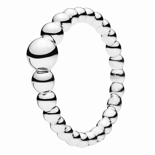 Pandora Ring String of Beads silver