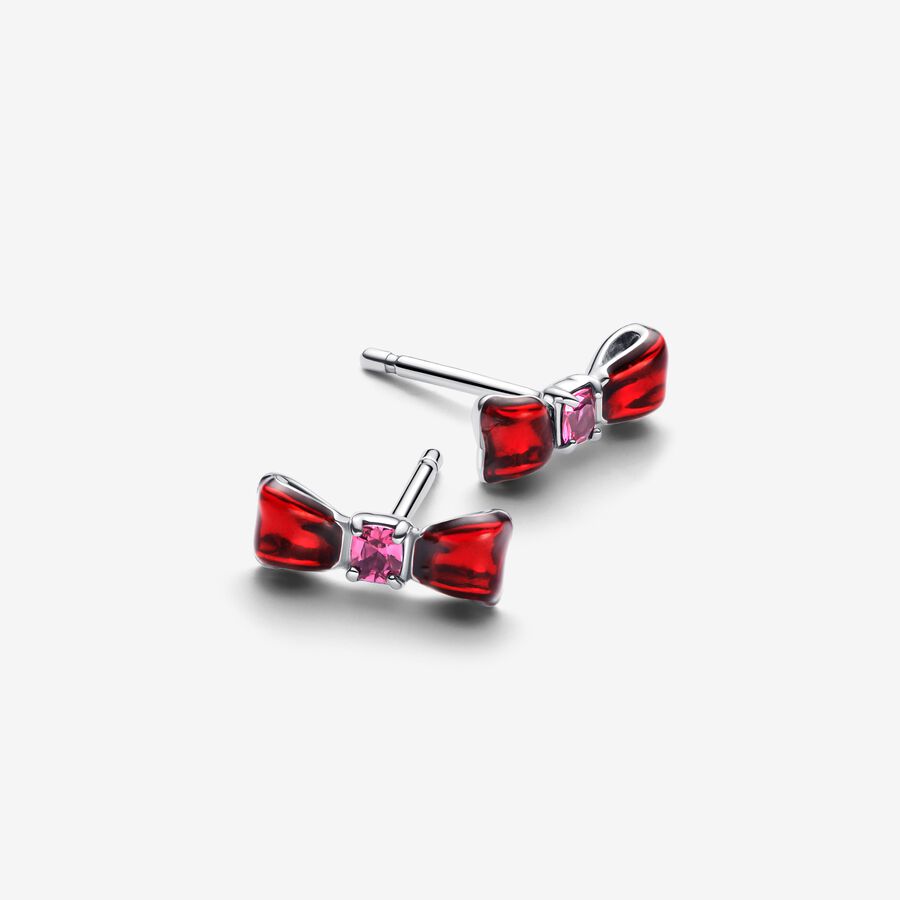 Pandora Disney Snow White Bow Stud Earrings