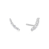 Ania Haie Bezel Beaded Stone Stud Earrings