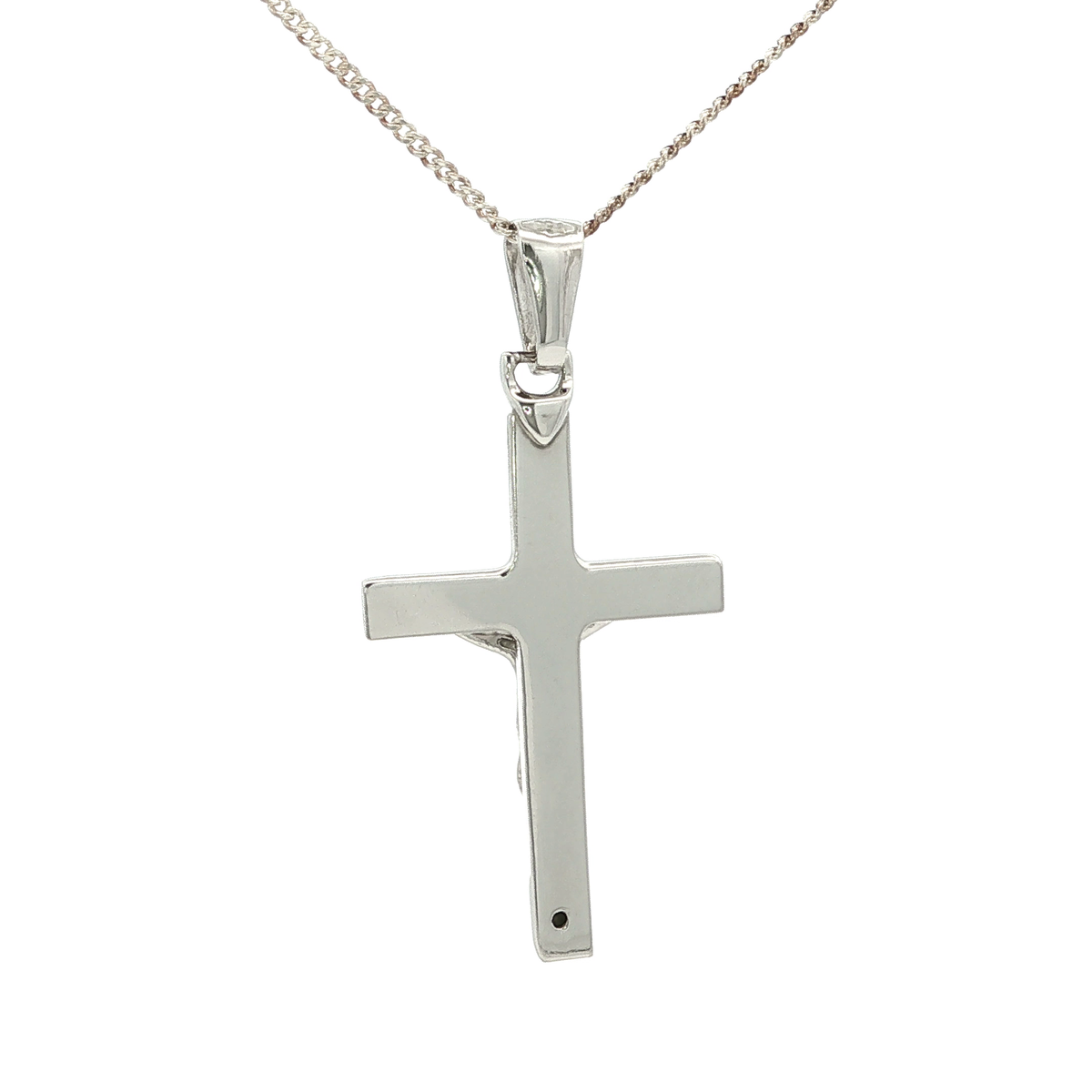 18ct White Gold Cross Pendant