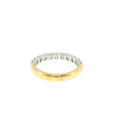 18K Yellow Gold and White Gold Diamond Ring