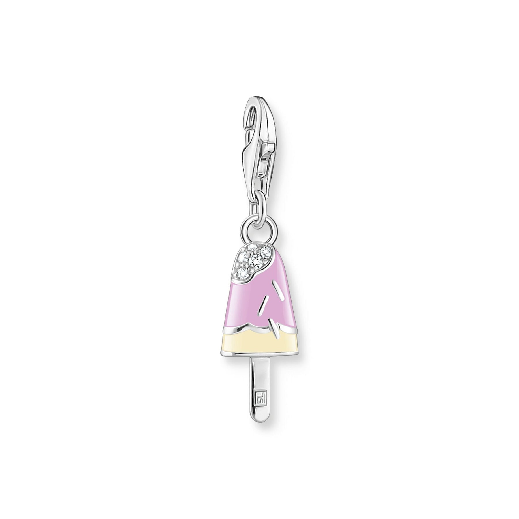 Thomas Sabo Charmista Pendant Popsicle With White Stones Silver