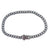 Svelte Stephen - Matte Silver- Cuban Link Stainless Steel Bracelet - Medium