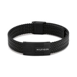 Tommy Hilfiger Jewellery Black Steel Mesh Men's Chain Bracelet