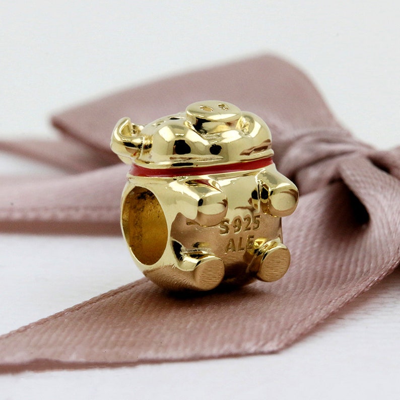 Chinese PIGGY BANK Genuine PANDORA SHINE