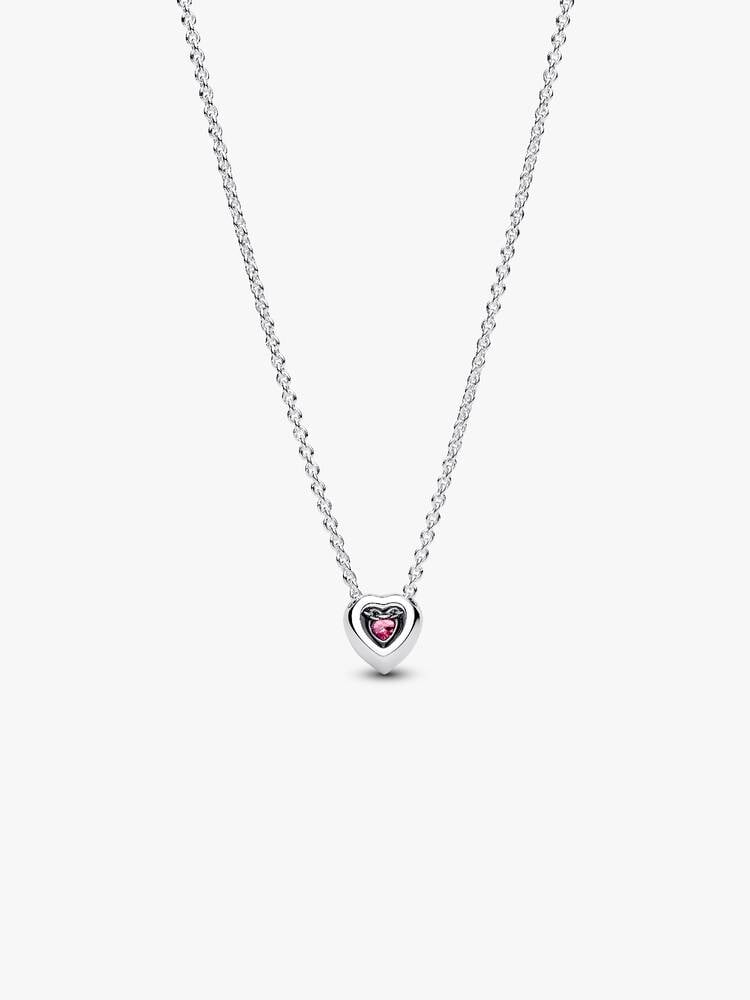 Pandora Pink Elevated Heart Necklace