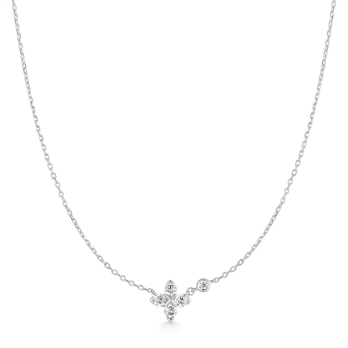 Ania Haie Sparkling Lucky Clover Necklace