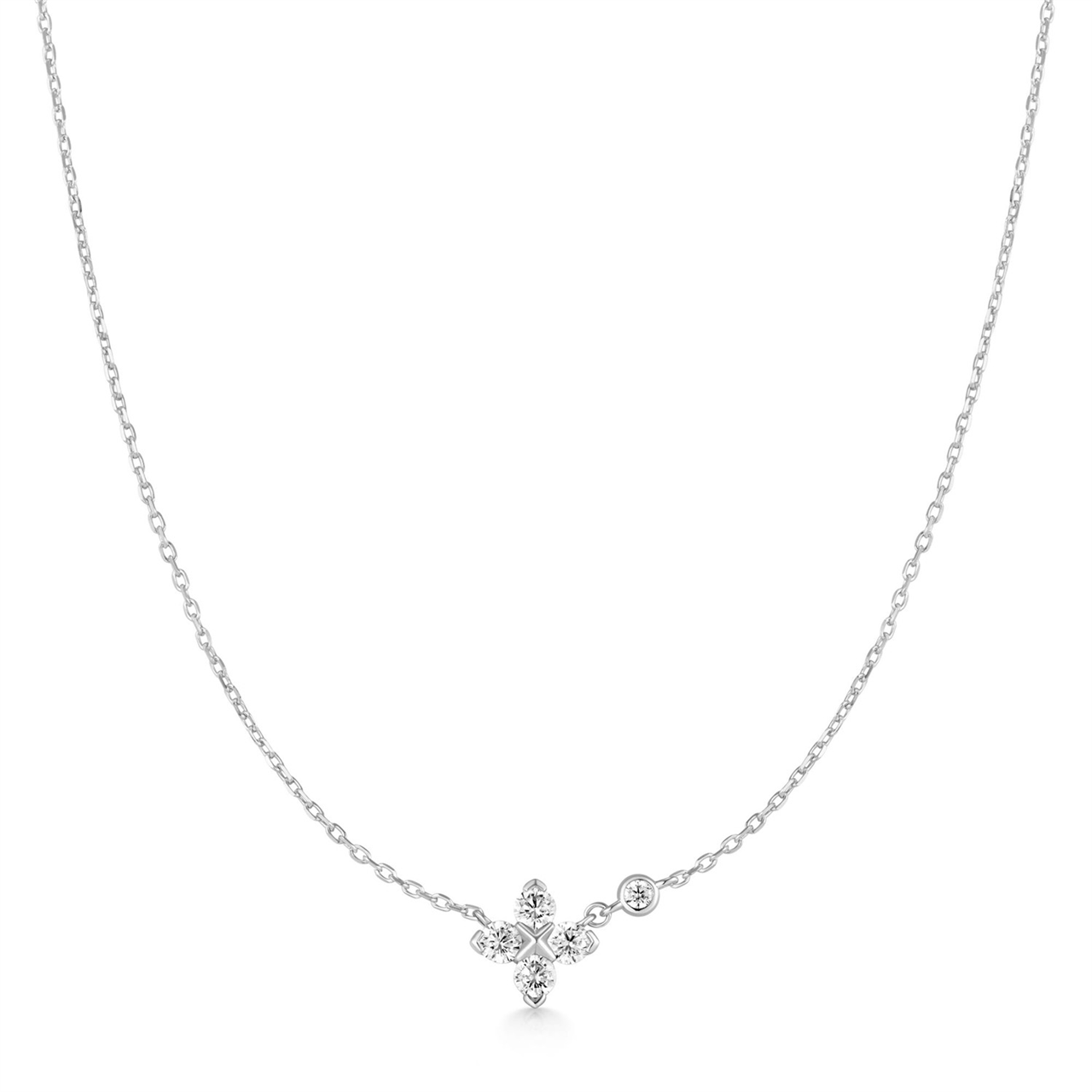 Ania Haie Sparkling Lucky Clover Necklace