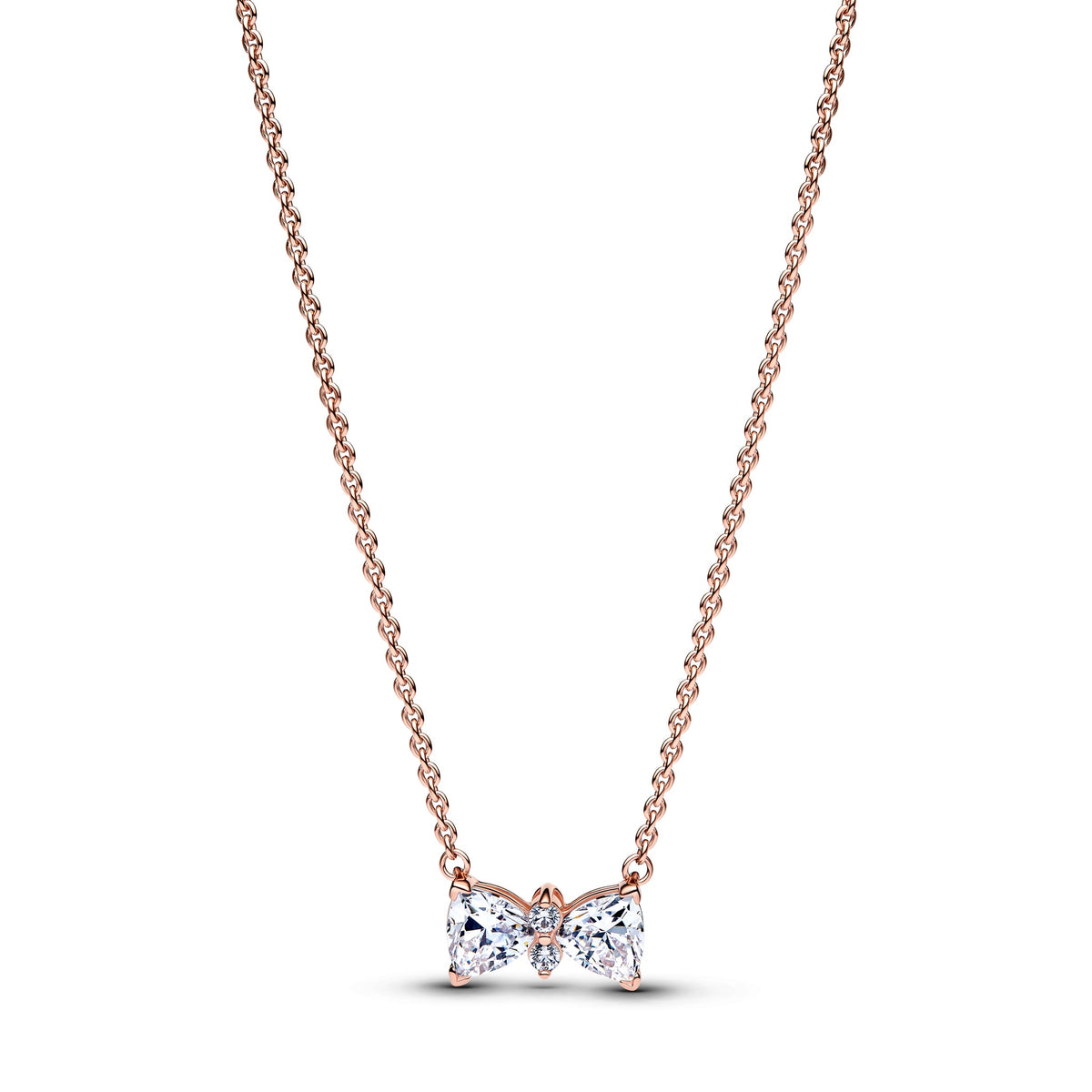 Pandora Sparkling Bow Necklace
