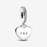 Pandora Engravable Heart Tag Dangle Charm