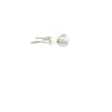 White Gold Rhodium Plated Round Ball Stud Earrings 5mm