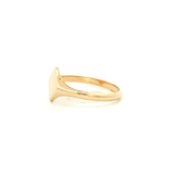 Ladies Signet Dress Ring in Yellow Gold