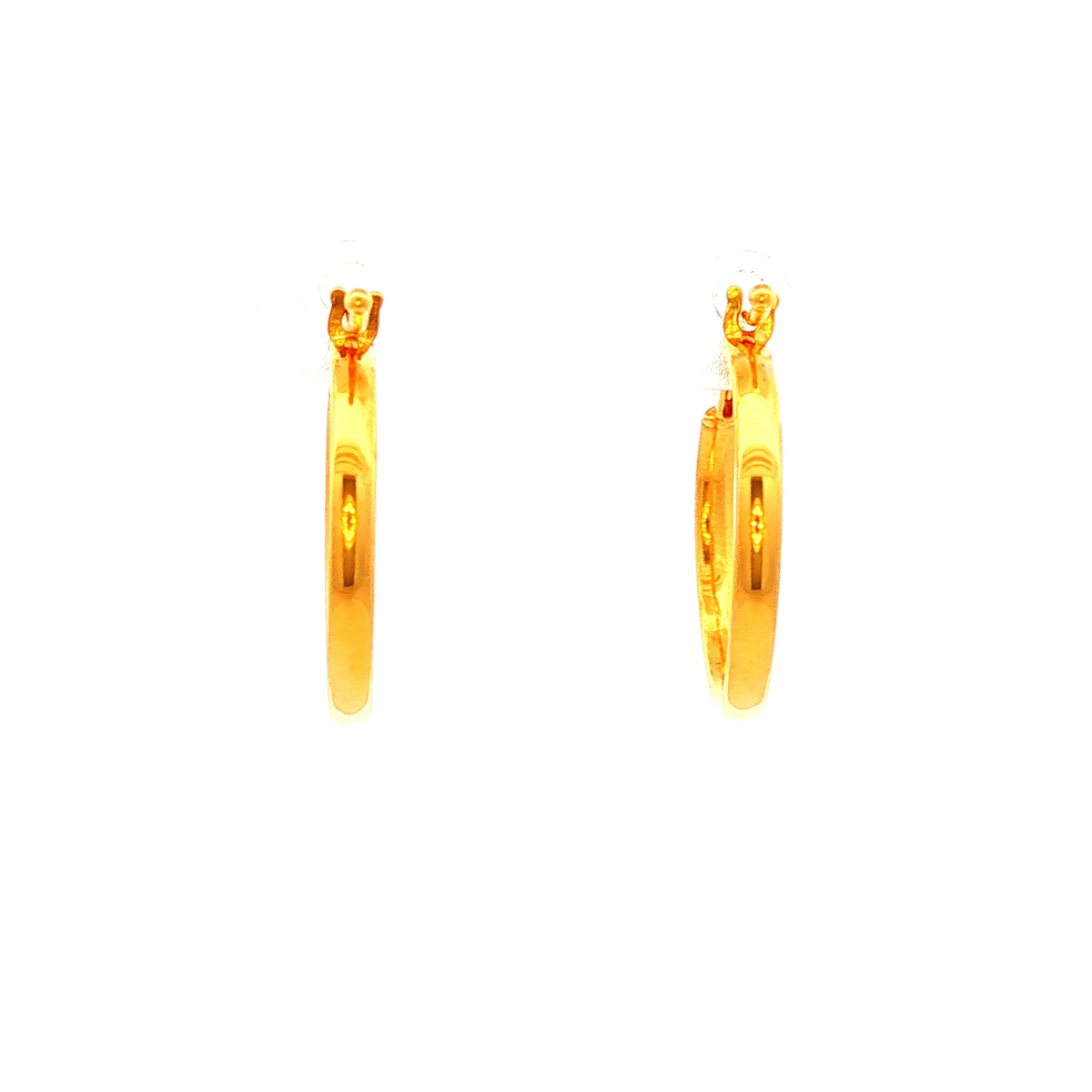 Classic Yellow Gold Hoop Earrings