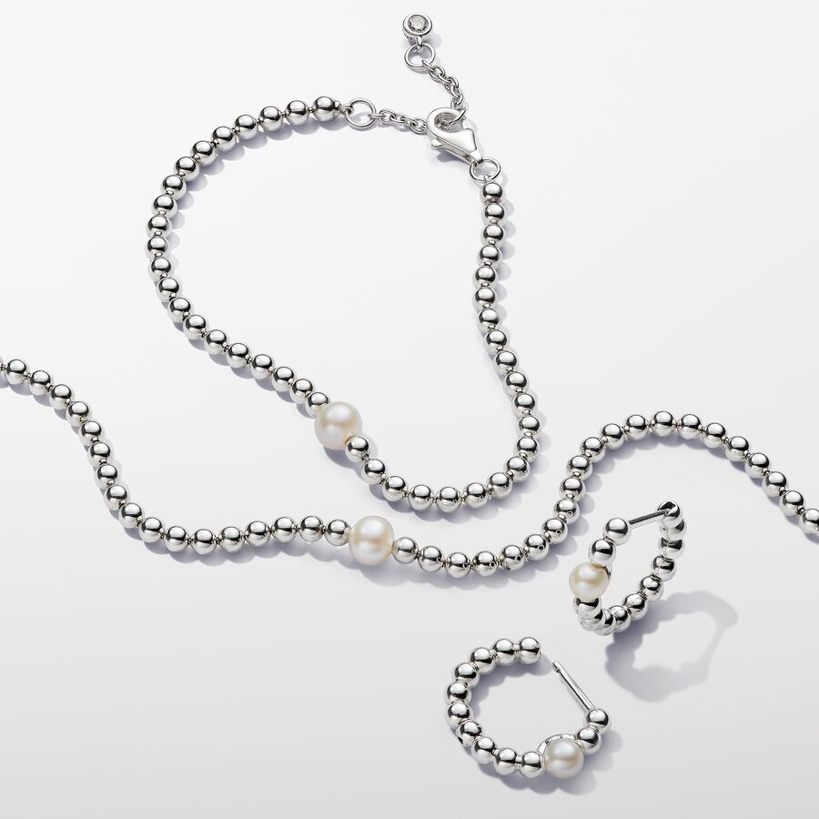 Pandora Treated Freshwater Cultured Pearl & Beads Bracelet
