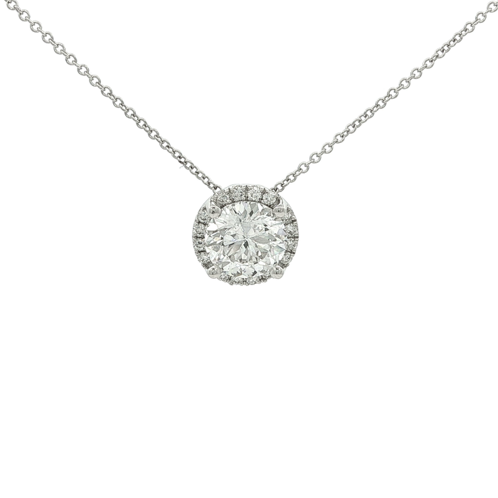 Above Love Lab Grown Diamond Necklace 1.73ct Centre Stone