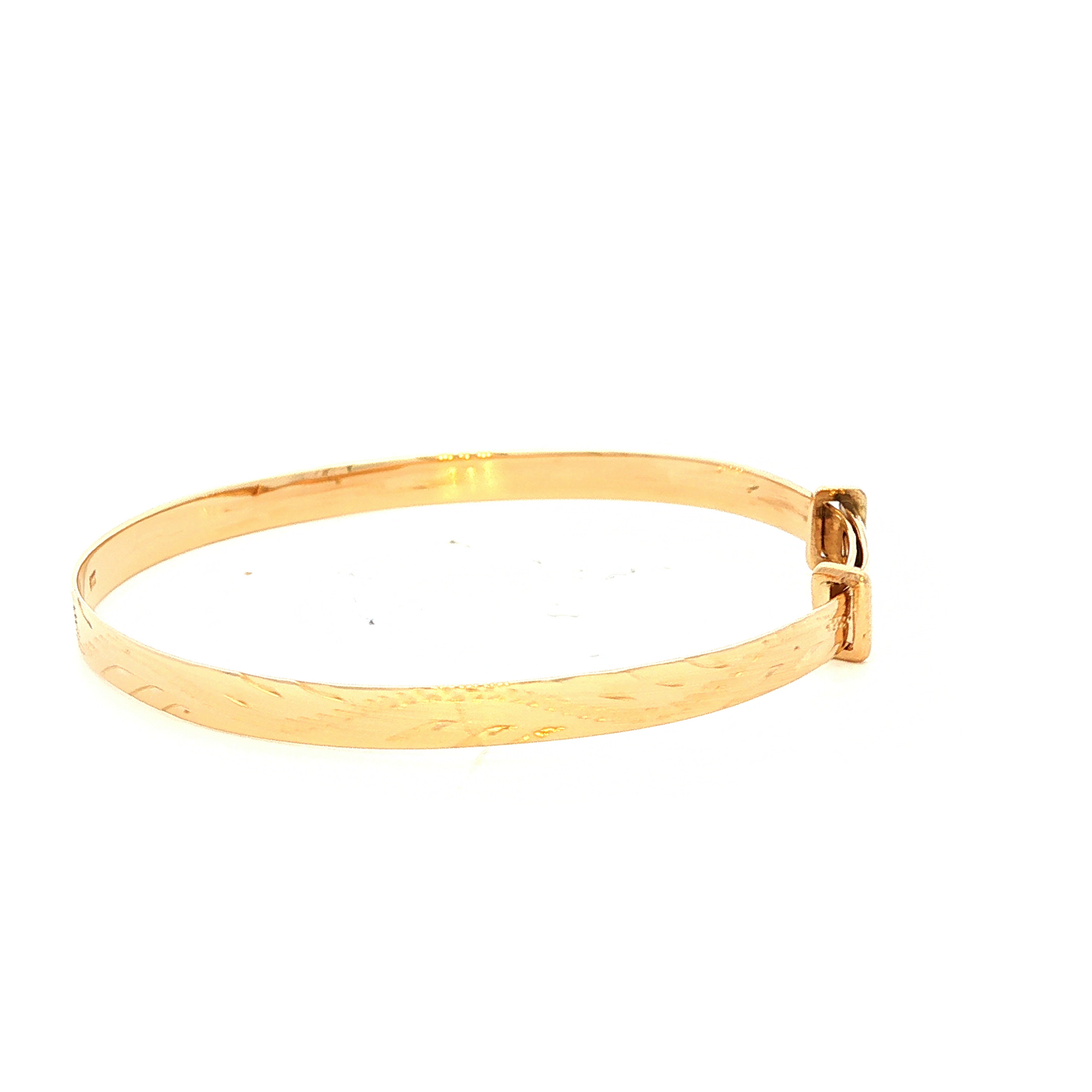Expanding Baby Bangle in Yellow Gold