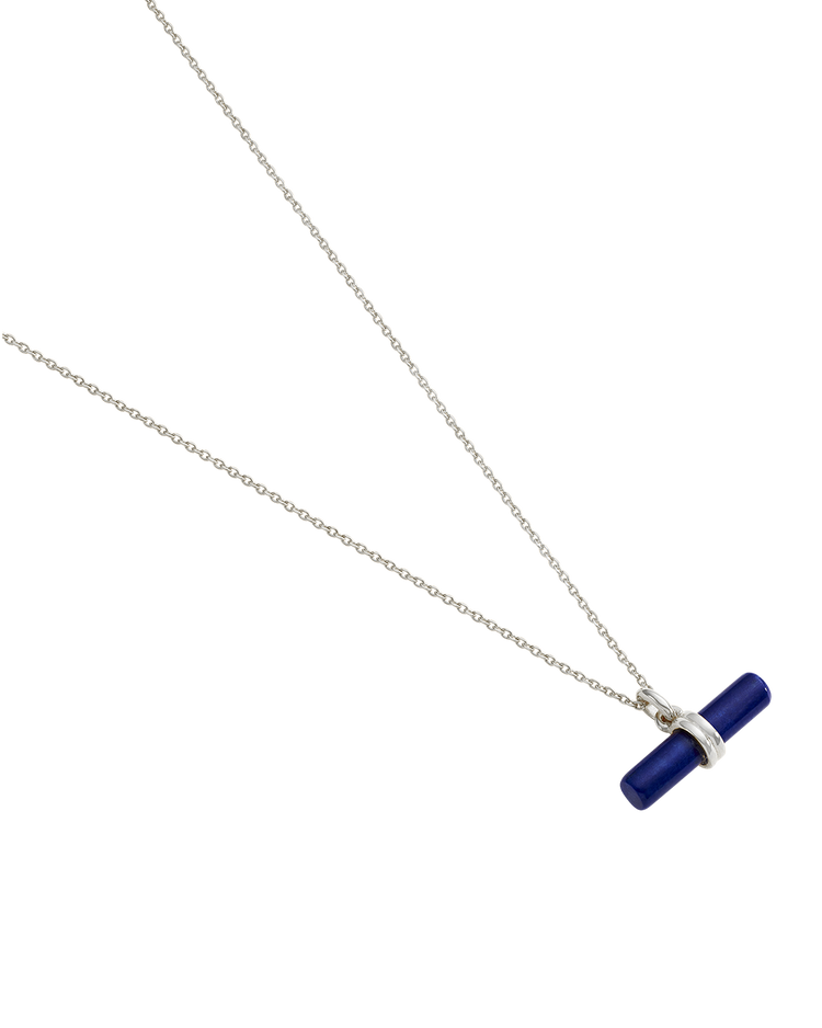 Kirstin Ash Lapis T-Bar Necklace