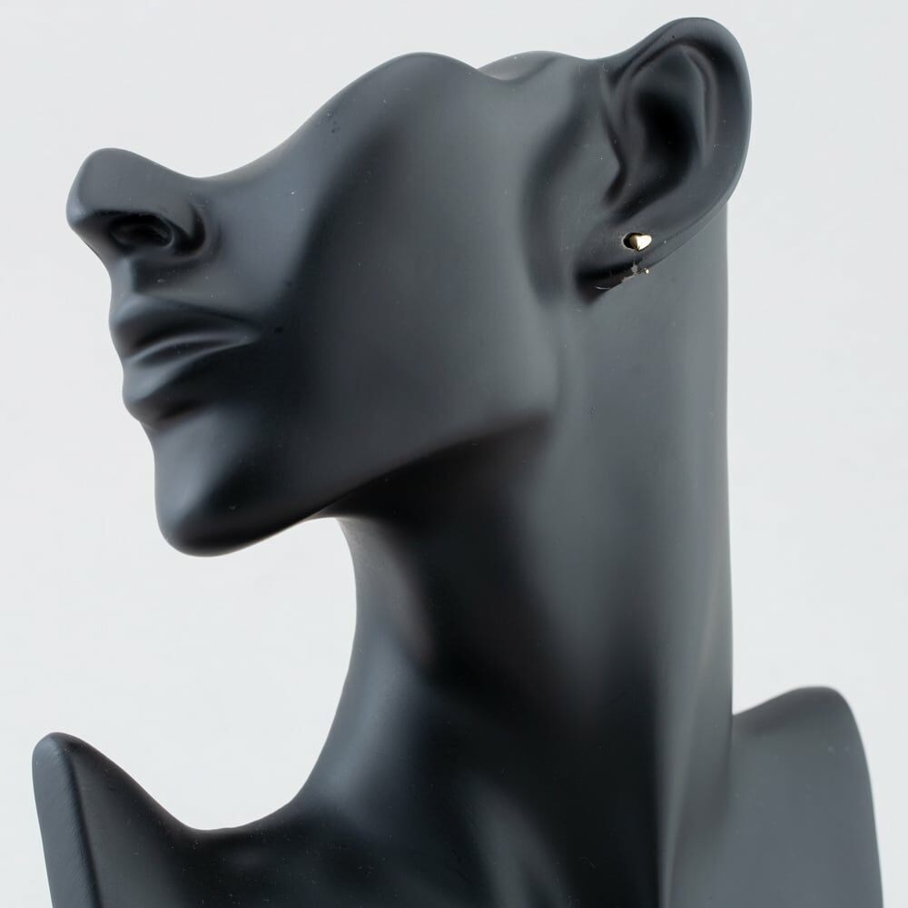 Gold Heart Stud Earrings in 9CT Yellow