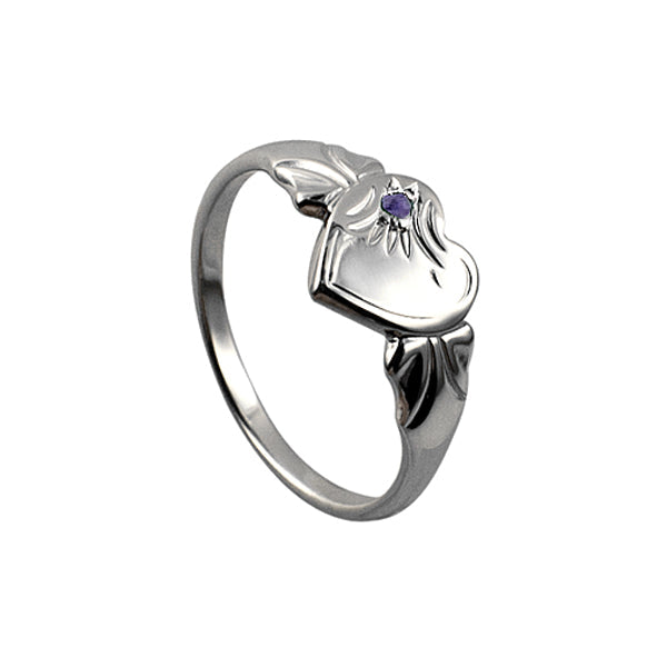 Sterling Silver June Signet Ring