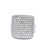 18 Carat White Gold Multi Set Dress Ring