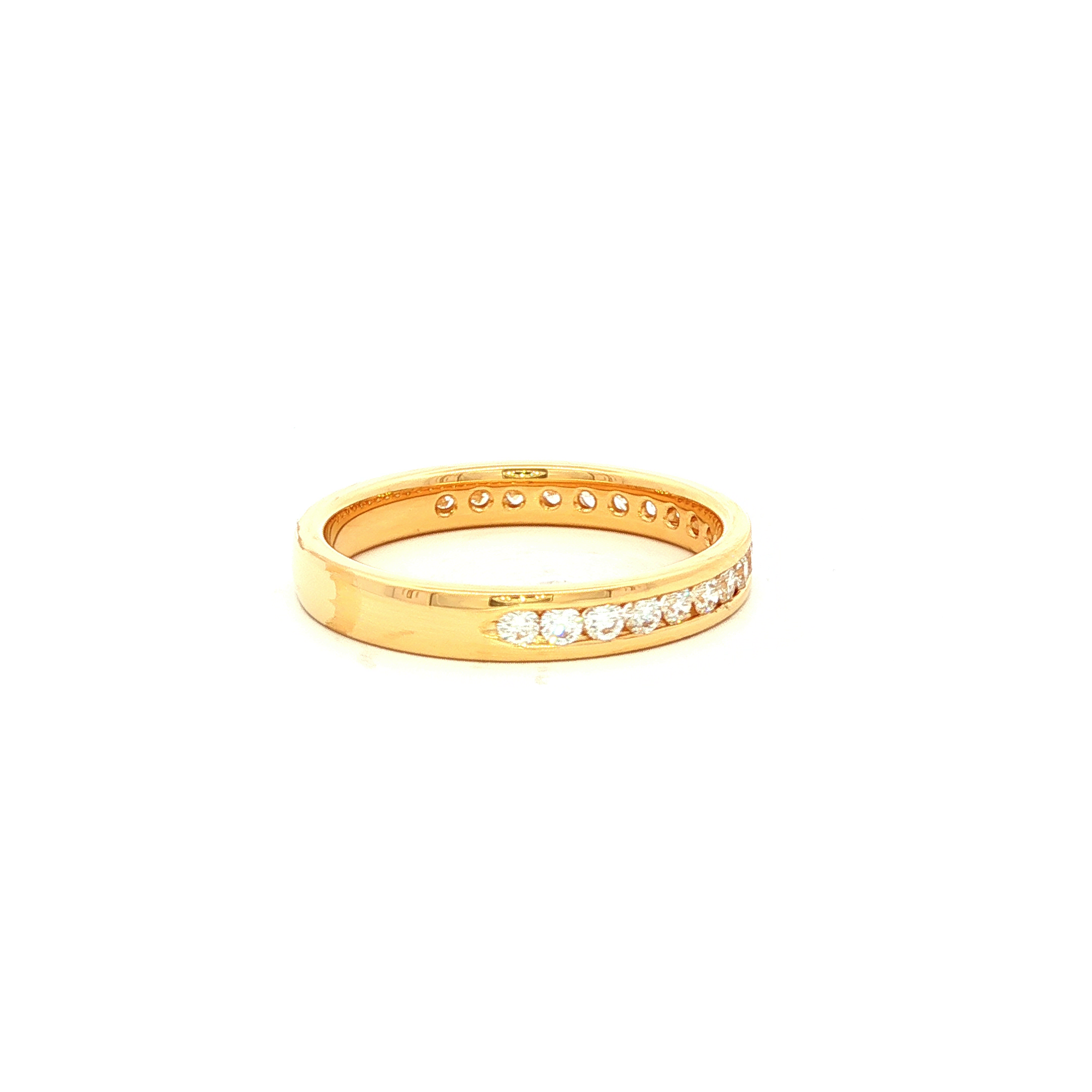 Diamond Eternity Band Ring in Yellow Gold