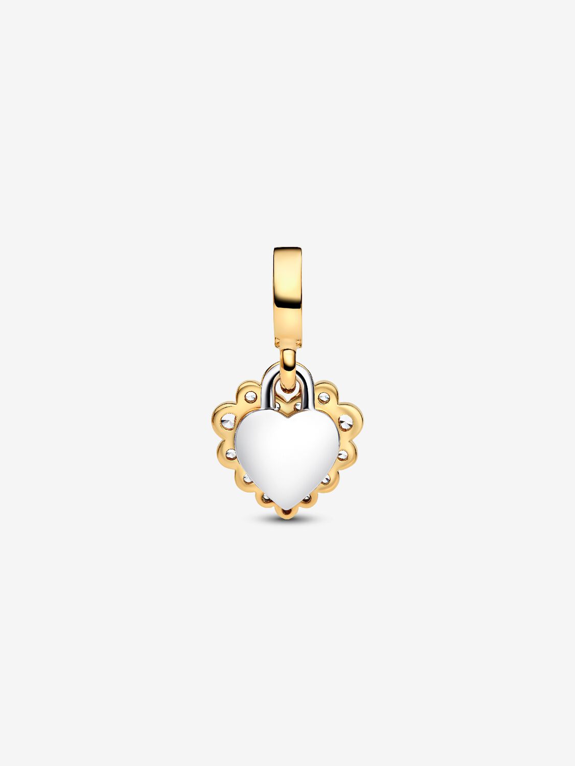 Pandora Sparkling Heart Double Dangle Charm