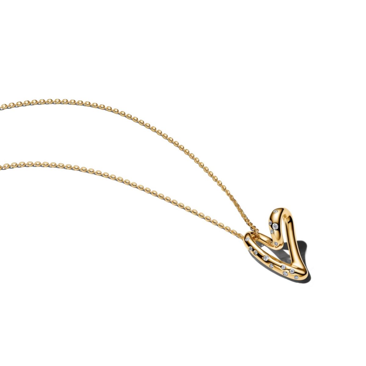 Pandora Organically Shaped Heart Pendant Necklace