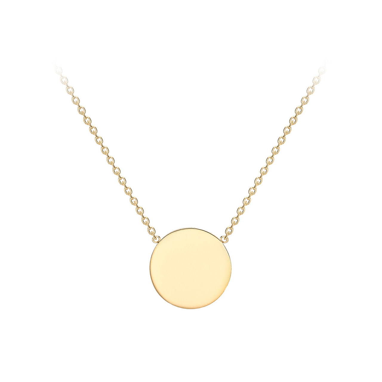 Mini Disc Gold Necklace