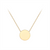 Mini Disc Gold Necklace