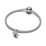 Pandora Mistletoe Platinum-Plated Double Dangle
