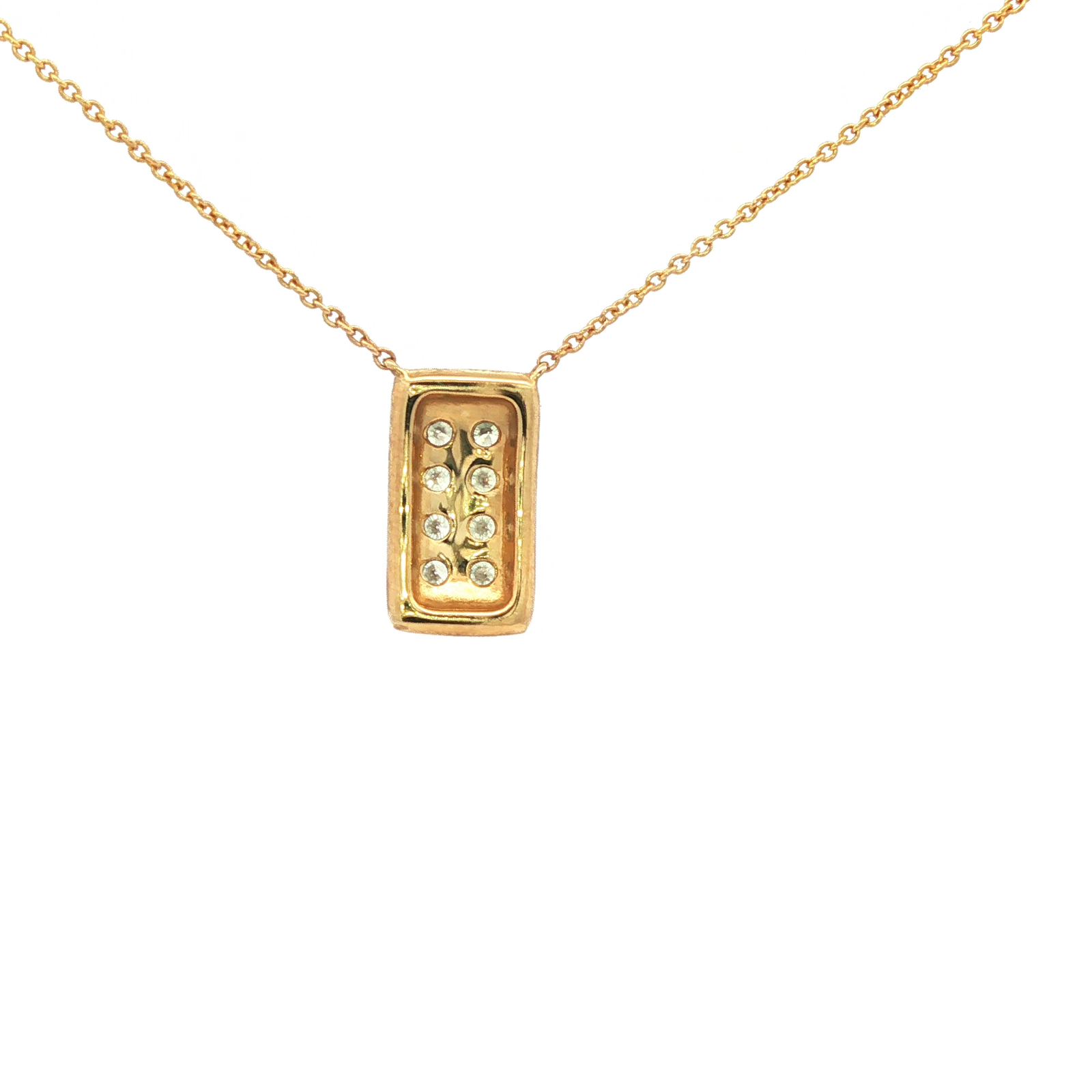 Yellow Gold Diamond Pendant Necklace