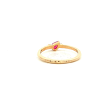 Pink Tourmaline Dress Ring in Yellow Gold
