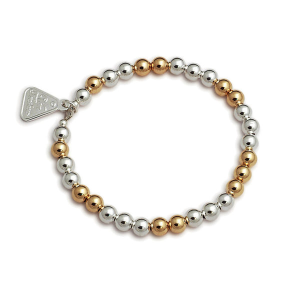 Two tone – Yellow gold/Stretchy Bracelet