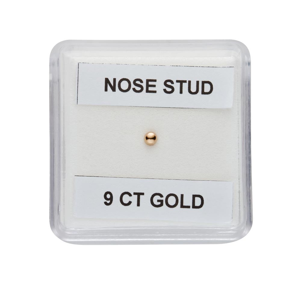 9ct Gold Ball Nose Stud 2mm