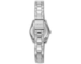 DKNY Women's Mini Silver Dial Stainless Steel Bracelet Watch