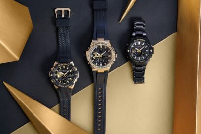 Casio G-Shock G-Steel Black Gold Analog Digital Solar Watch GSTB500BD-1A9