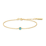 Ania Haie Bezel-Set Lab-Created Turquoise Solitaire Bracelet