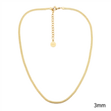 Ellani Stainless Steel Herringbone Chain 40+5cm