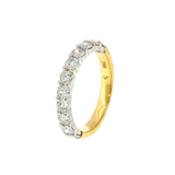18K Yellow Gold and White Gold Diamond Ring