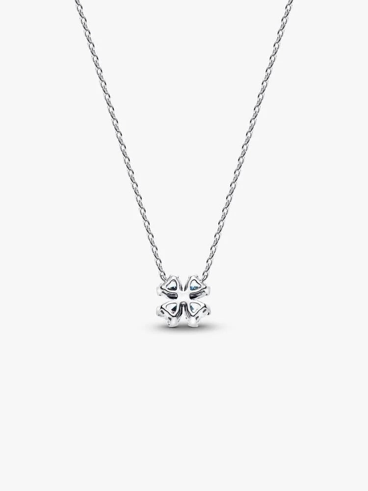 Pandora Sparkling Lucky Clover Pendant Necklace