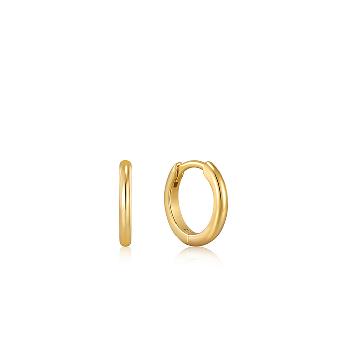 Ania Haie Gold Smooth Huggie Hoop Earrings