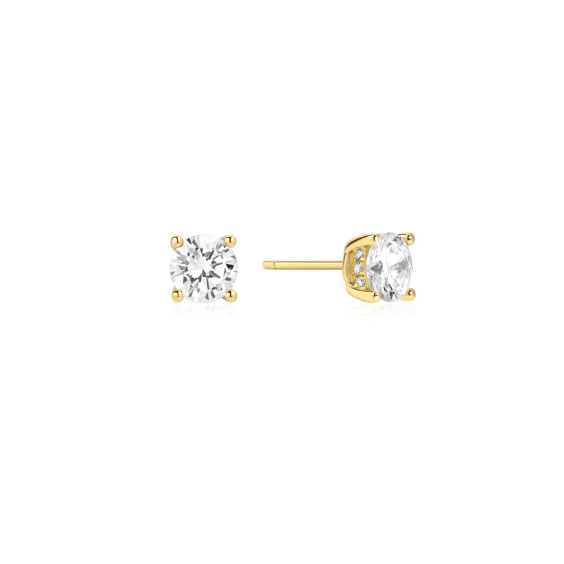 Ania Haie Gold Just You Solitaire Stud Earrings