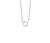 Sterling Silver Necklace With Initial Pendant O