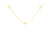 4 Leaf Clover Mother of Pearl Necklace in Yellow Gold