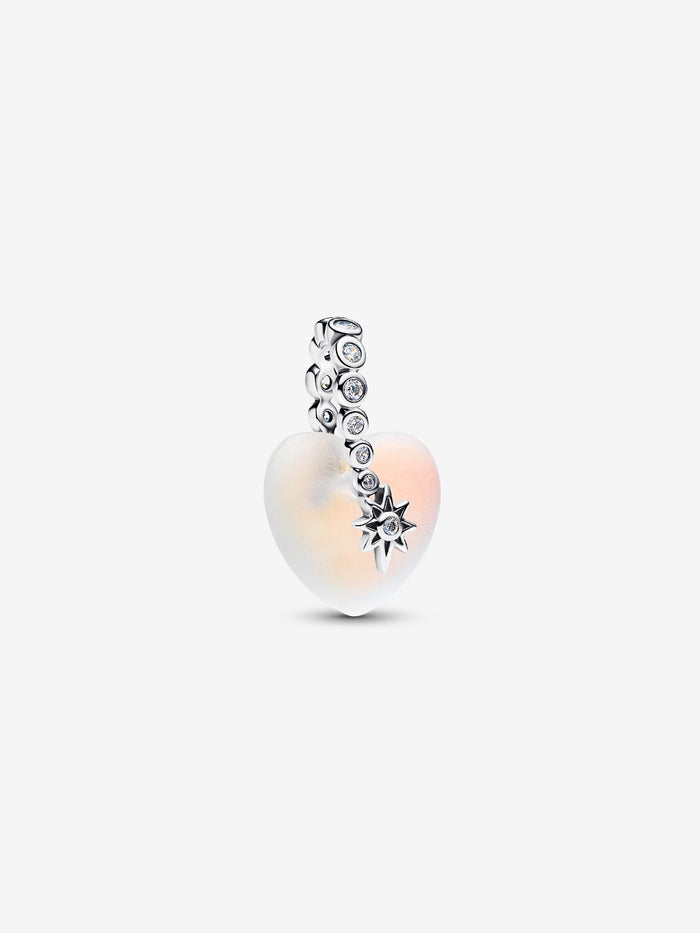 Pandora Shooting Star & Heart Dangle Charm