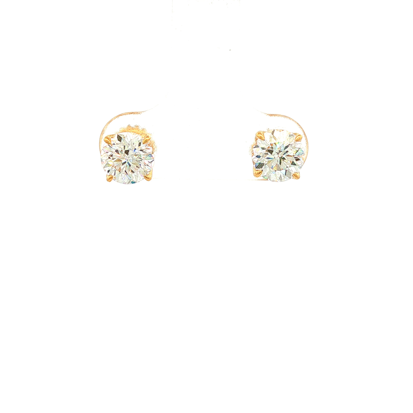 Above Love Yellow Gold Lab Grown Diamond Studs