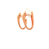 Oval Shiny Huggie