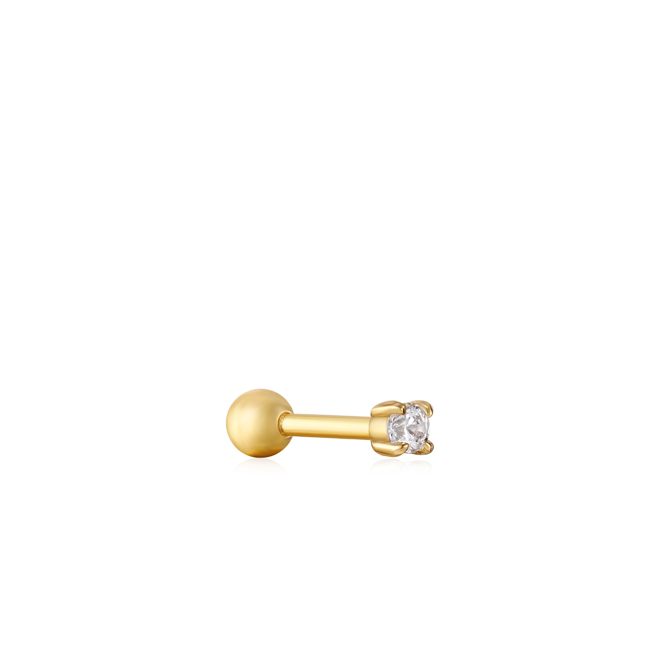 Ania Haie Gold Sparkle Barbell Single Earring.